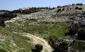 ValleyKidronBurials2207 Valley of Kidron with burial vaults, Mt of Olives in background