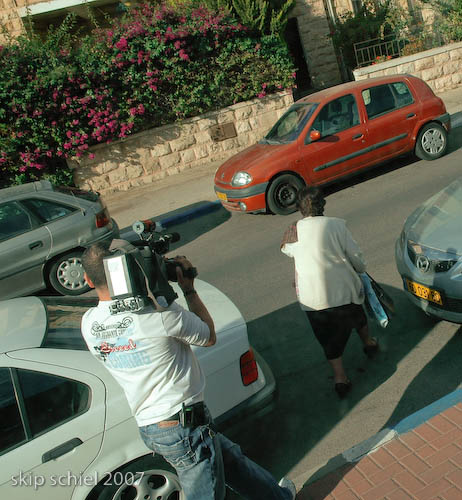 Former resident racing from bus to her home