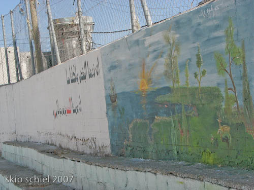 In the playground of a UN school in Aida refugee camp